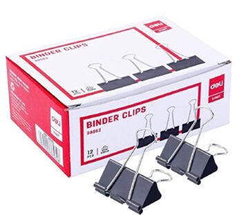 Deli Binder Clips / 1pcs41 Mm / 12 Pcs