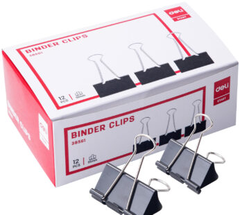 Deli Binder Clips51 Mm / 12 Pcs