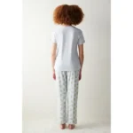 Penti Avocado Gray Pants Pajama Set - Image 3