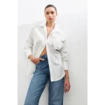 ⁦قميص Ecru Rose مفصل بأكمام طويلة من Setre⁩ - الصورة ⁦9⁩