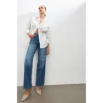 ⁦قميص Ecru Rose مفصل بأكمام طويلة من Setre⁩ - الصورة ⁦7⁩