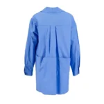 Setre Blue Asymmetrical Detailed Pocket Long Sleeve Shirt - Image 4