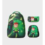 Glossy Bird 3-Piece Set: Backpack With Thermal Lunch Bag & Pencil Case(Gift 8 pieces school supplies)