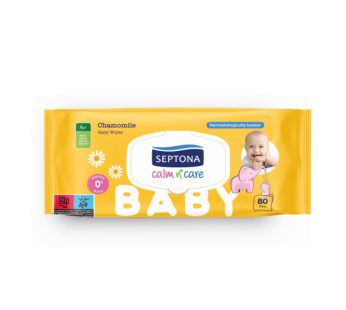 Septona baby wipes, chamomile, 80 wipes80 wipes