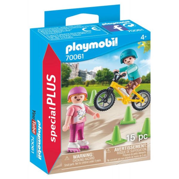 Playmobil Children With Skates And Bike 15 Pcs For Children