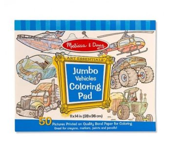 Melissa And Doug Jumbo Coloring Pad Vehicles