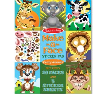 Melissa & Doug Make-a-Face Sticker Pad – Crazy Animals