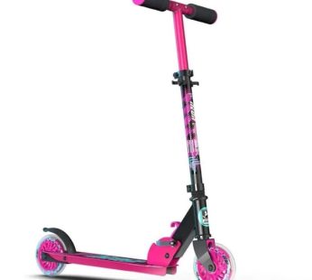 Yvolution Scooter, 2 LED Wheels, Neon Apex Pink Color