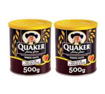 Quaker Quick Cooking White Oats 2 x 500gm2 x 500gm