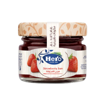 Hero Strawberry Jam mini jar 28.3gm28.3 gm