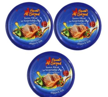 Al-Sayyad Skip Jack Tuna Meat with Hot Pepper 160 gm 3 Pieces3 pcs