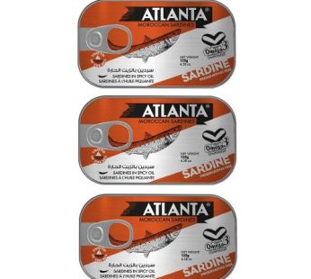 Atlanta sardines 125 gm 3 cans3 pcs