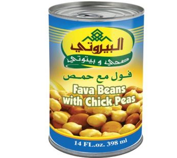 Al-Bayrouti Fava beans with chick beans 398 ml398 ml