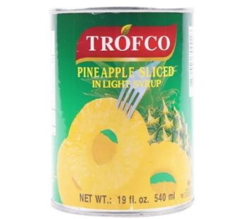 Trofco Canned Pineapple Sliced In Light Syrup 540ml540 ml