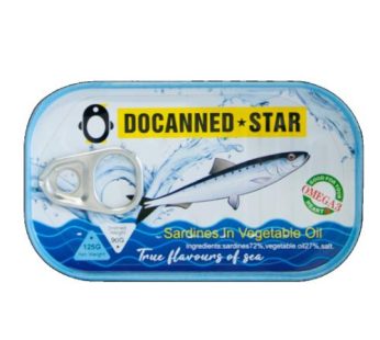 Docanned Star Canned Sardines in Vegetable Oil 125gm125 gm