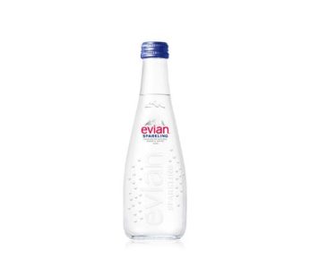 Evian sparkling natural mineral water 330 ml330ml