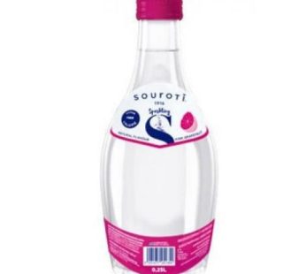 SOUROTI Pink Grapefruit Carbonated Natural Mineral Water 250ml250ml