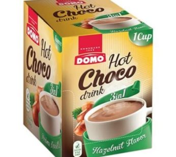 Domo Hot Chocolate Drink 3 in 1 Hazelnut Flavor 30gm 12 Pcs30gm 12 Pcs