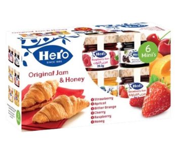 Hero original jam & honey 6 minis pcs 28gm28gm