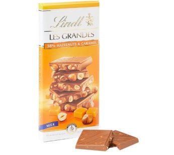 Lindt Les Grandes Milk Chocolate with Hazelnut & Caramel Bar 150gm150gm