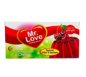 Mr.Love gelatin dessert cherry  5 sachets 425gm‏ 5 sachets 425gm‏