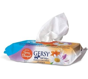 Gersy Floral Wet Wipes, 1 pack, 80 pieces80 pieces