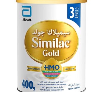 Similac Gold No. 3 Advanced Growth Milk with HMO Technology, suitable for children from 1-3 years, 400 gm400 gm