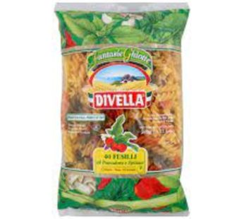 Divella 40 Fusilli With Tomato And Spinach Spiralförmige Pasta 500gm500gm