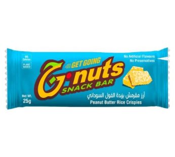 Gnuts Snack bar  Peanut Butter Rice Crispies 25 gm25 g