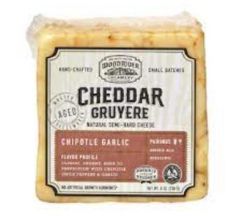 Wood-River Creamery Chipotle Garlic Cheddar Gruyere-Cuts 227gm