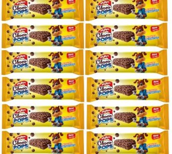 Poppins Chocolate Flavored Cereal Bar with Milk Chocolate 12pcs 18gm12pcs 18g