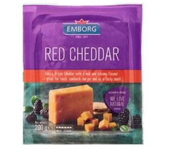 Emborg Red Cheddar Cheese 200gm